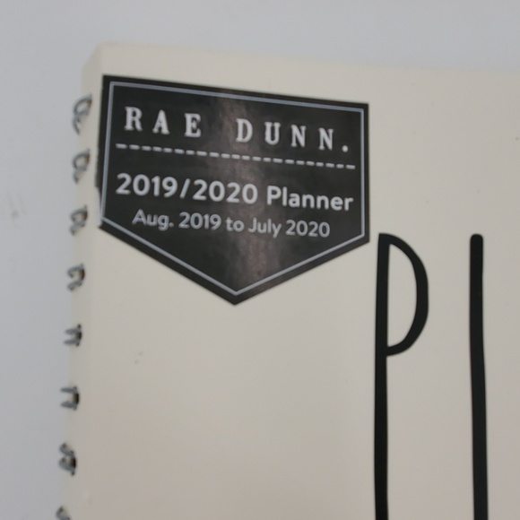 🆕️RAE DUNN PLAN AHEAD 2019/2020 Full Size Planner - Picture 2 of 7